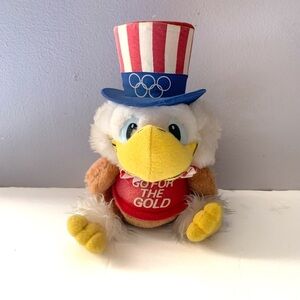 Sam The Olympic Eagle Vintage Stuffed Animal 1980